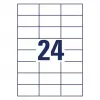 Samoprzylepne etykiety do drukarki AVERY 6605 białe 7x3,7 cm 1560 etykiet