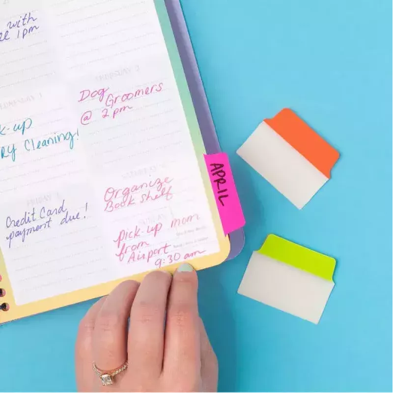 Blank tab index Avery Ultra Tabs 74753 zielony pomarańczowy Pink
