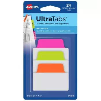 Blank tab index Avery Ultra Tabs 74753 zielony pomarańczowy Pink