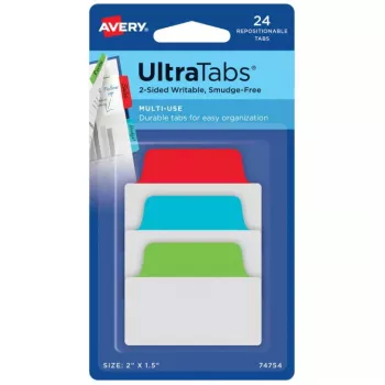 Blank tab index Avery Ultra Tabs 74754 niebieski zielony czerwony