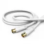 Hama 00205034 kabel koncentryczny 1,5 m złącze F Biały