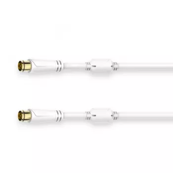 Hama 00205034 kabel koncentryczny 1,5 m złącze F Biały