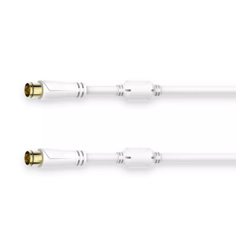 Hama 00205034 kabel koncentryczny 1,5 m złącze F Biały