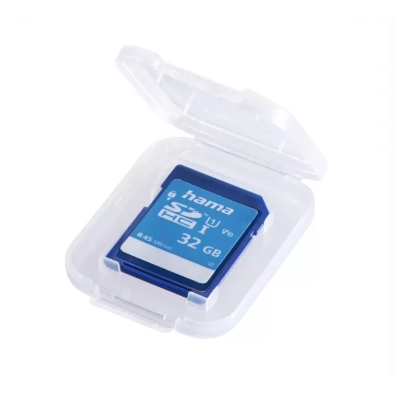 Hama 00095989 etui na karty pamięci 1 karta Polipropylen (PP) Transparentny