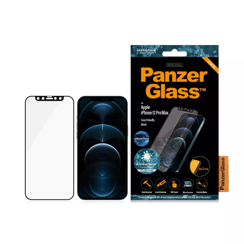PanzerGlass ® Folia ochronna anty-światło niebieskie Apple iPhone 12 Pro Max | Edge-to-Edge