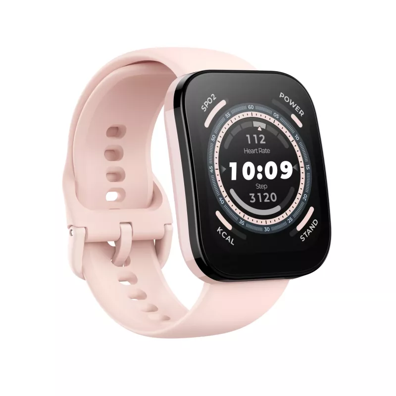 Amazfit Bip 5 4,85 cm (1,91 cala) TFT 45,9 mm Cyfrowy 320 x 380 pikseli Ekran dotykowy Różowy GPS (satelitarny)