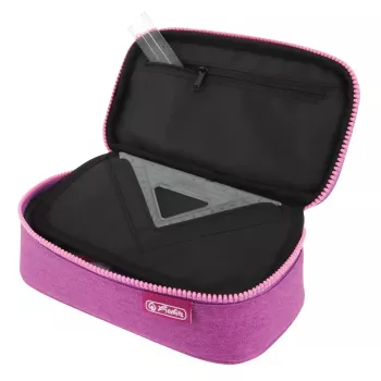 Piórnik Herlitz beatBox ABC Soft poliester różowo-fioletowy 225x120x70mm