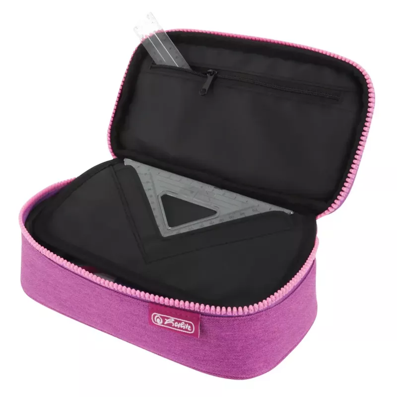 Piórnik Herlitz beatBox ABC Soft poliester różowo-fioletowy 225x120x70mm