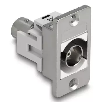 DeLOCK 90880 Gniazdo BNC srebrno-białe 50 Ω
