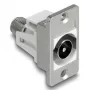 DeLOCK 90881 Gniazdo IEC F Srebrny Biały 75 Ω