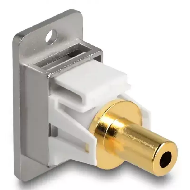 DeLOCK 90883 Gniazdo 3,5 mm srebrno-białe żeńskie