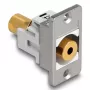 DeLOCK 90884 gniazdo 3,5 mm Srebrne Białe Żeńskie