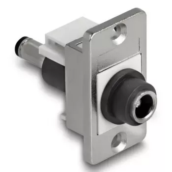 Moduł keystone DeLOCK 90885 Płaski Czarny Srebrny Biały DC 5.5 x 2.1