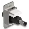 Moduł keystone DeLOCK 90886 płaski czarny srebrny biały DC 5,5 x 2,5