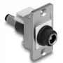 Moduł keystone DeLOCK 90886 płaski czarny srebrny biały DC 5,5 x 2,5