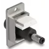DeLOCK 90887 moduł keystone Płaski Czarny Srebrny Biały DC 5.5 x 2.5