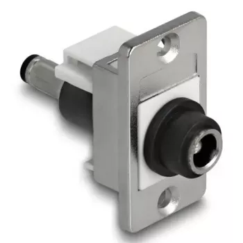 DeLOCK 90887 moduł keystone Płaski Czarny Srebrny Biały DC 5.5 x 2.5