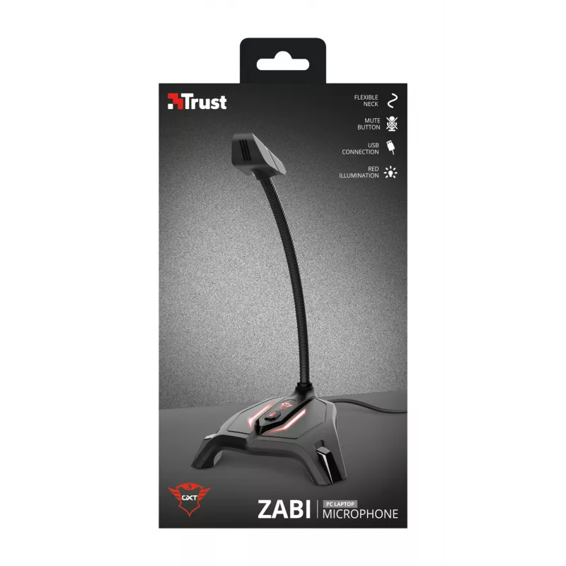 Trust GXT 215 Zabi Czarny mikrofon PC