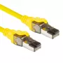 ACT Żółty 5-metrowy kabel krosowy SFTP CAT8 z bezzaczepowymi złączami RJ45