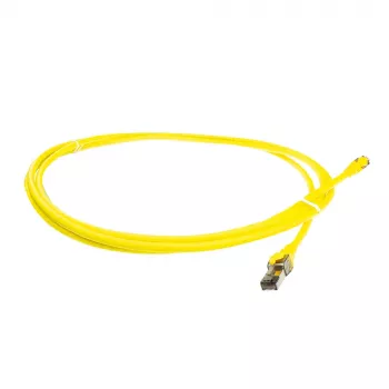 ACT Żółty 5-metrowy kabel krosowy SFTP CAT8 z bezzaczepowymi złączami RJ45