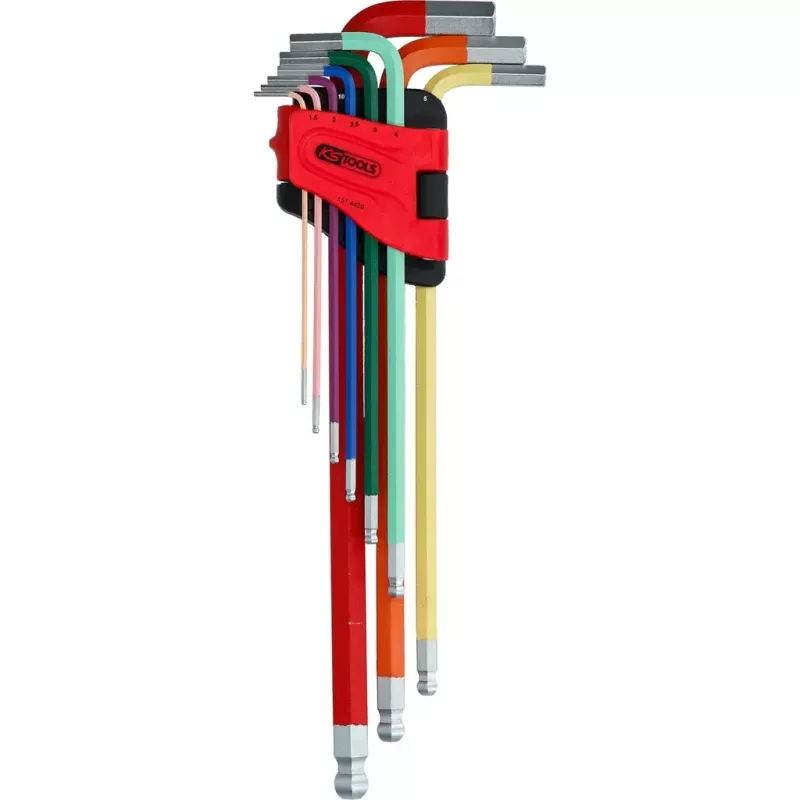 Zestaw kluczy imbusowych KS Tools 151.4420 9 szt. stal chromowana