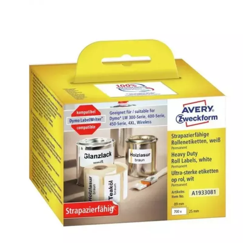 Etykieta samoprzylepna prostokątna Avery A1933081