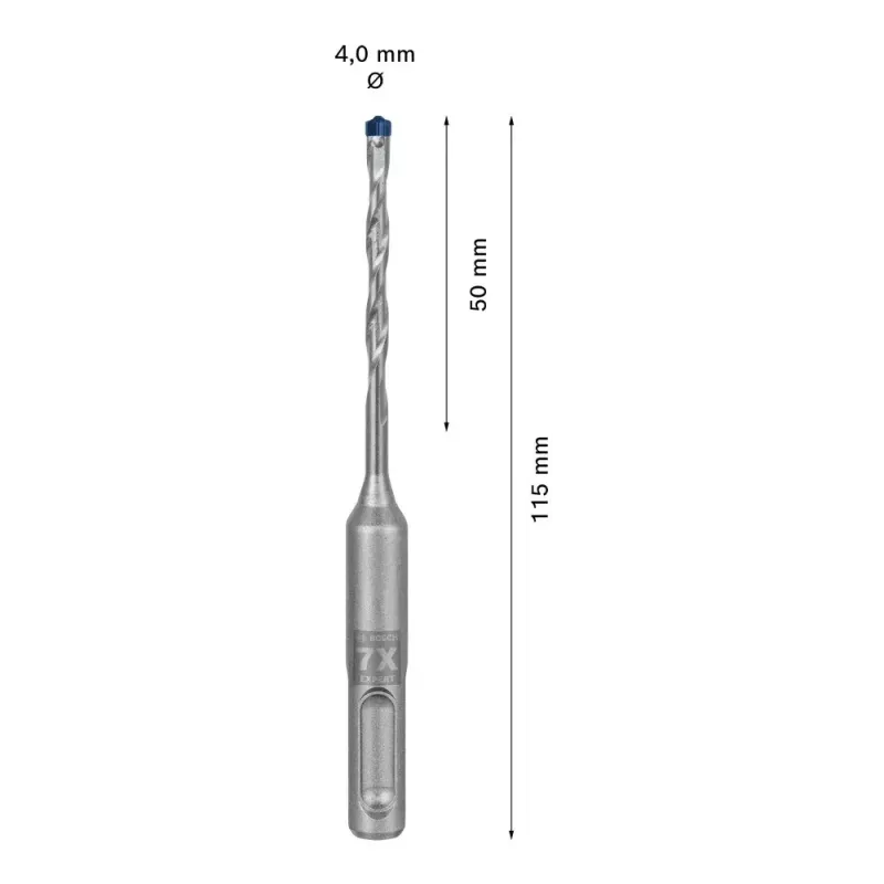 Wiertło Bosch SDS plus-7X 4mm średnica 115mm długość