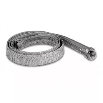 Oplot pleciony DeLOCK 20824 1 m x 20 mm szary