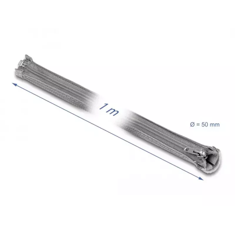 Oplot ochronny DeLOCK 20826 1 m x 50 mm szary