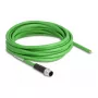 DeLOCK Kabel sieciowy M12 4-pin D-kodowany otwarte końce przewodów TPU 5 m