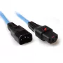 ACT Powercord C13 IEC Lock - C14 niebieski 3 m, PC963