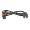 ACT Powercord CEE 7/7 męski (kątowy) - C13 IEC Lock (prawy kątowy) czarny 3 m, EL454S