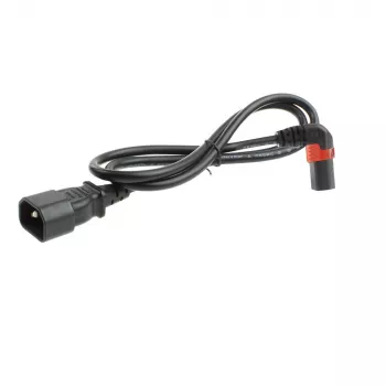 ACT Powercord C14 - C13 IEC Lock (kątowy w górę) czarny 1 m, PC2043
