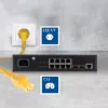ACT Powercord złącze sieciowe CEE 7/7 męskie (kątowe) - C15 żółty 1,5 m