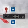 Kabel zasilający ACT CEE 7/7 męski kątowy C15 czerwony 1 m 250 V 10 A