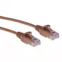 ACT Brązowy 2 metry LSZH U/UTP CAT6 cienki kabel krosowy do centrów danych z bezryglowymi złączami RJ45