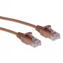 ACT brązowy 0,15 m LSZH U/UTP CAT6 cienki kabel krosowy do centrów danych z bezproblemowymi wtykami RJ45