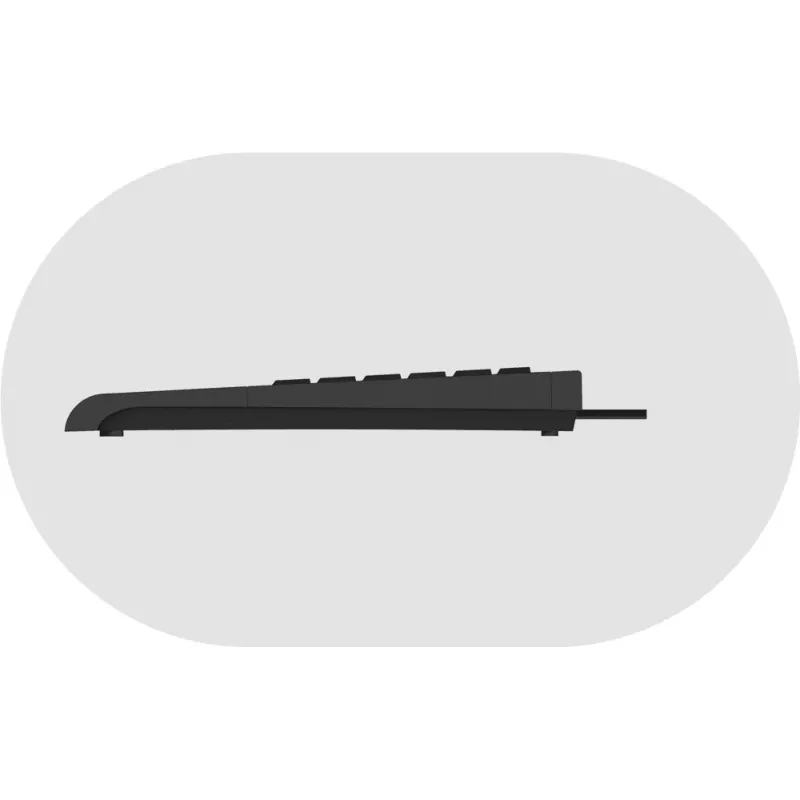 KeySonic ACK-3410 (UK) klawiatura Dom USB QWERTY UK English Czarny