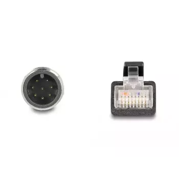 Kabel sieciowy DeLOCK M12 adapter kablowya A-coded 8-pinowy męski na RJ45 męski 50 cm