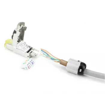 ACT Wtyk do zakończenia w terenie RJ45 CAT6A ekranowany, beznarzędziowy, 4PPoE 100W