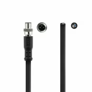ACT Industrial 1,50 m kabel czujnika M8A 3-pinowy męski na otwarty koniec, przewód Ultraflex Xtreme TPE, ekranowany