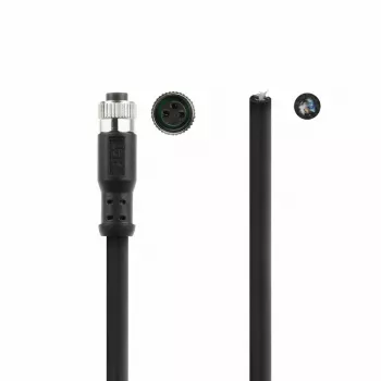 ACT Industrial 1.50 meters Sensor cable M8A 3-pin female to open end, Ultraflex Xtreme TPE cable, shielded