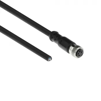 ACT Industrial 3,00 metra Kabel czujnika M8A 4-pin żeński do otwartego końca, kabel Ultraflex Xtreme TPE, ekranowany