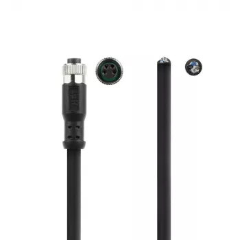 ACT Industrial 3,00 metra Kabel czujnika M8A 4-pin żeński do otwartego końca, kabel Ultraflex Xtreme TPE, ekranowany