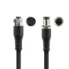 Przemysłowy kabel czujnikowy ACT 5,00 m, wtyk męski M12A 4-pin do gniazda żeńskiego M12A 4-pin, kabel Superflex Xtreme TPE, ekranowany