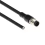 ACT Industrial 1.50 m kabel czujnika M12A 4-pin męski do otwartego końca Superflex Xtreme TPE, ekranowany