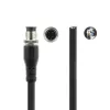 ACT Industrial 5,00 m kabel czujnika M12A 4-pinowy męski do otwartego końca Superflex Xtreme TPE, ekranowany