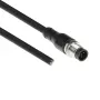 ACT Industrial przewód czujnika 1,50 metra M12A 5-pin męski do otwartego końca, kabel Superflex Xtreme TPE, ekranowany