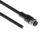 ACT Industrial 5.00 metrów kabel czujnika M12A 5-pin męski do otwartego końca, Superflex Xtreme kabel TPE, ekranowany