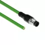 ACT Industrial 1,50 metra kabel czujnika M12A 8-pinowy żeński do otwartego końca, kabel Ultraflex TPE, ekranowany